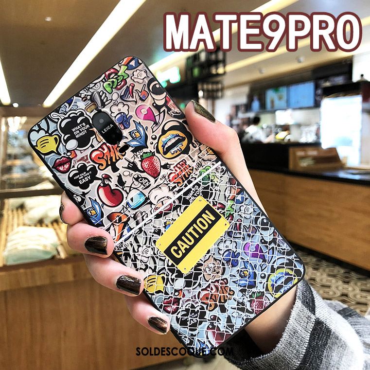 Coque Huawei Mate 9 Pro Incassable Multicolore Étui Gaufrage Tout Compris Housse Pas Cher