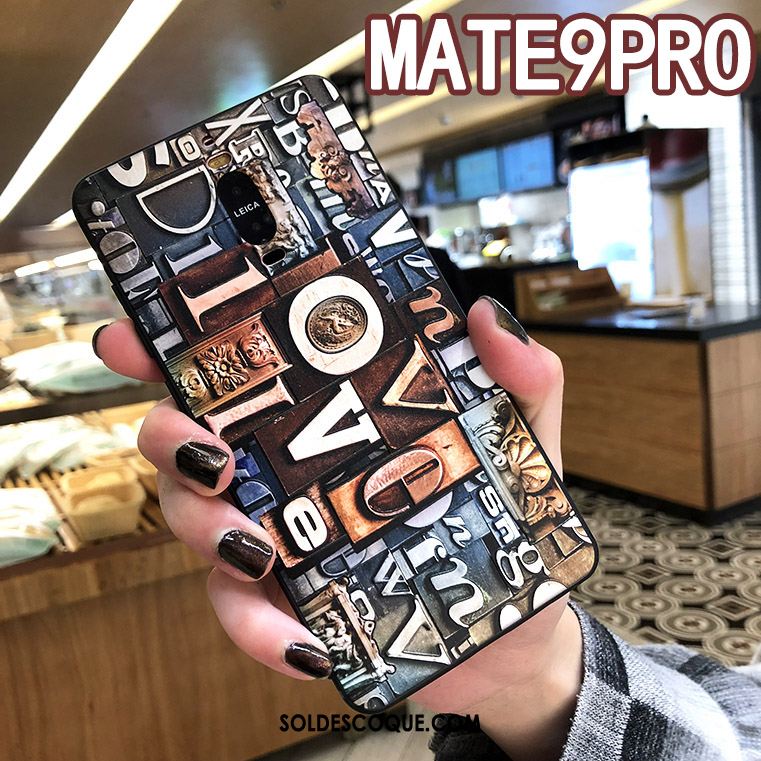 Coque Huawei Mate 9 Pro Incassable Multicolore Étui Gaufrage Tout Compris Housse Pas Cher