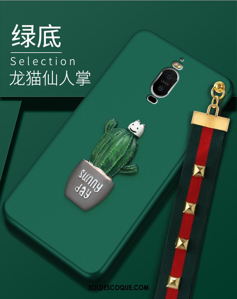 Coque Huawei Mate 9 Pro Tempérer Téléphone Portable Ornements Suspendus Membrane Vert En Vente