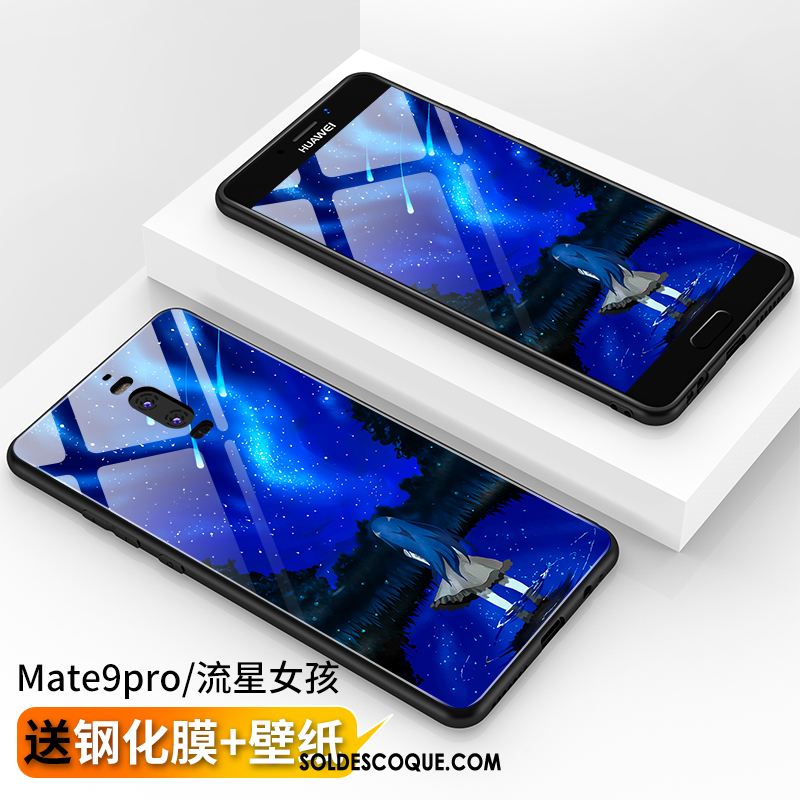 Coque Huawei Mate 9 Pro Tout Compris Téléphone Portable Bleu Net Rouge Verre En Vente