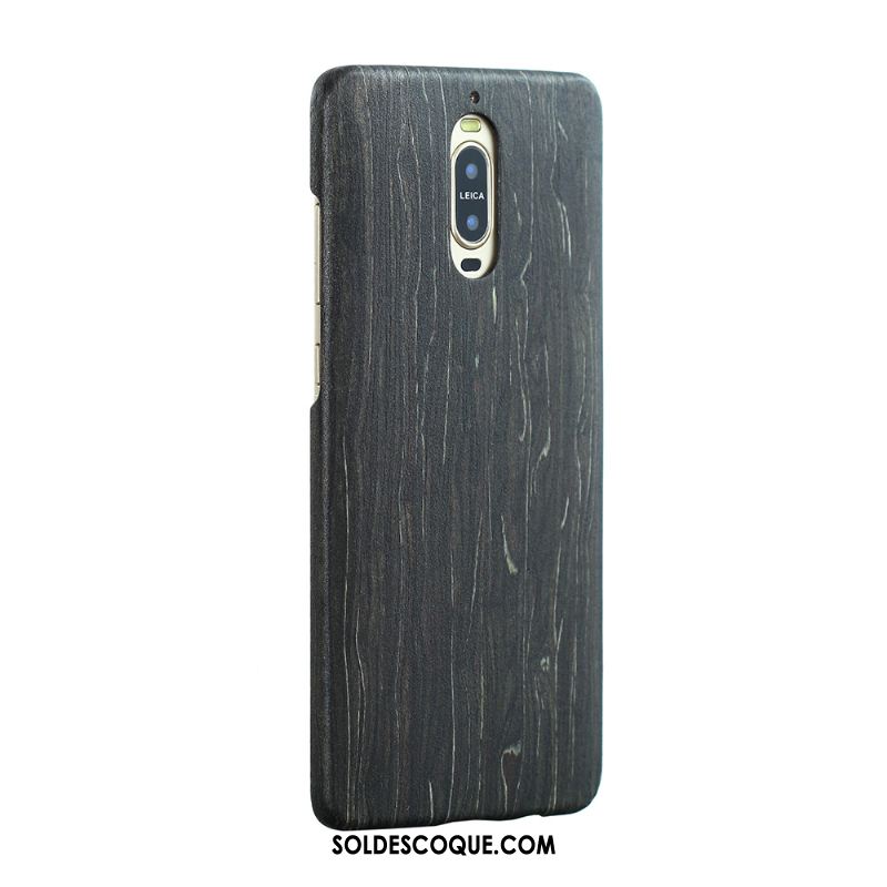 Coque Huawei Mate 9 Pro Très Mince Protection Sentir Bois En Bois Soldes