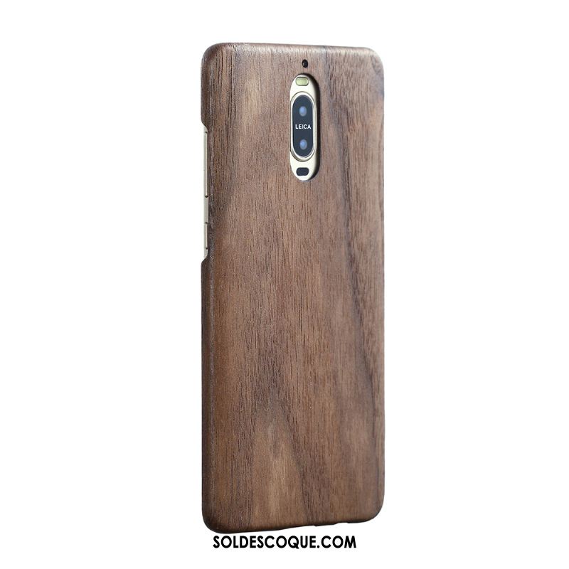 Coque Huawei Mate 9 Pro Très Mince Protection Sentir Bois En Bois Soldes