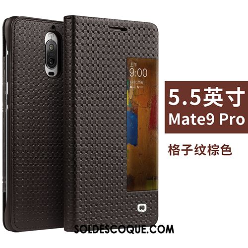 Coque Huawei Mate 9 Pro Téléphone Portable Étui En Cuir Cuir Véritable Protection Créatif En Vente