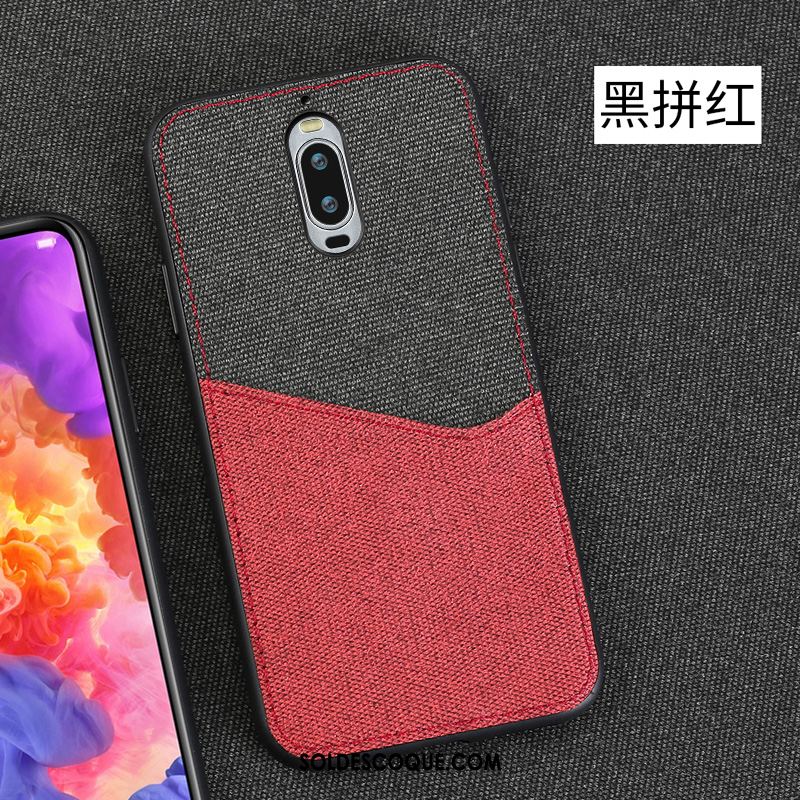 Coque Huawei Mate 9 Pro Épissure Antidérapant Téléphone Portable Protection Rouge Soldes