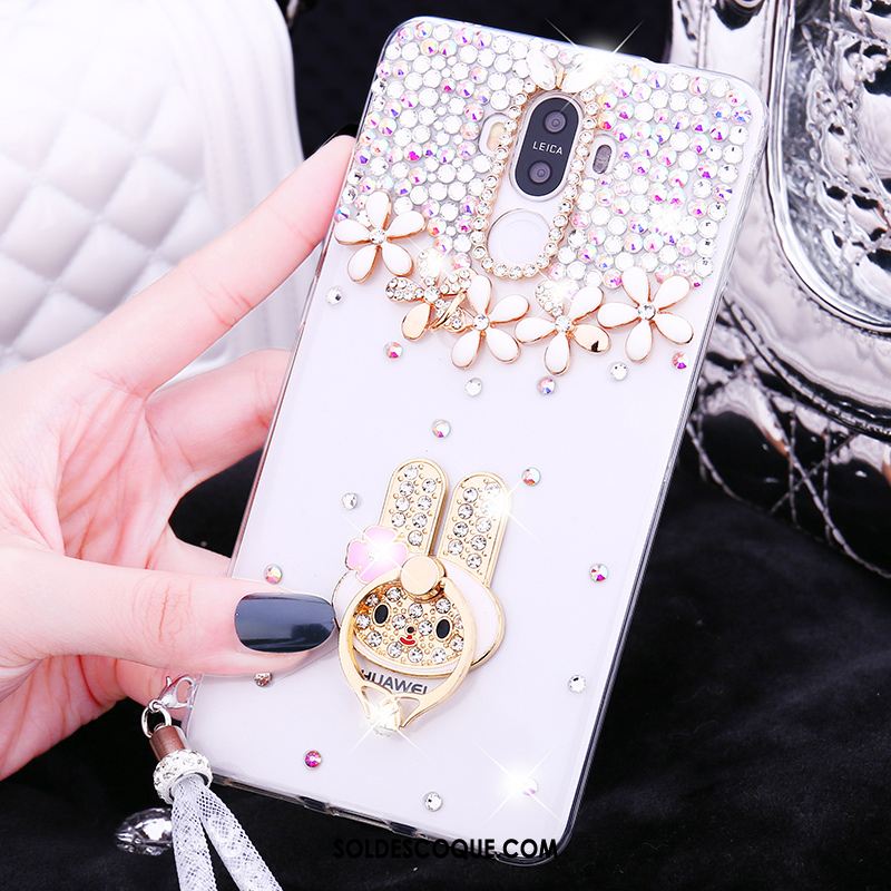 Coque Huawei Mate 9 Protection Cristal Strass Étui Téléphone Portable Housse Soldes