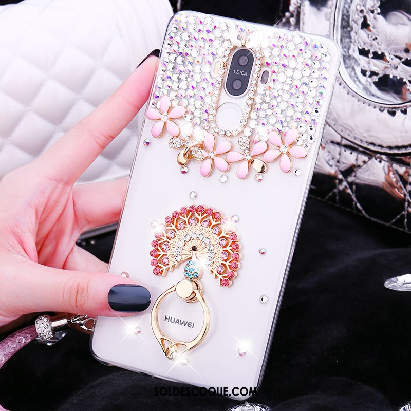 Coque Huawei Mate 9 Protection Cristal Strass Étui Téléphone Portable Housse Soldes