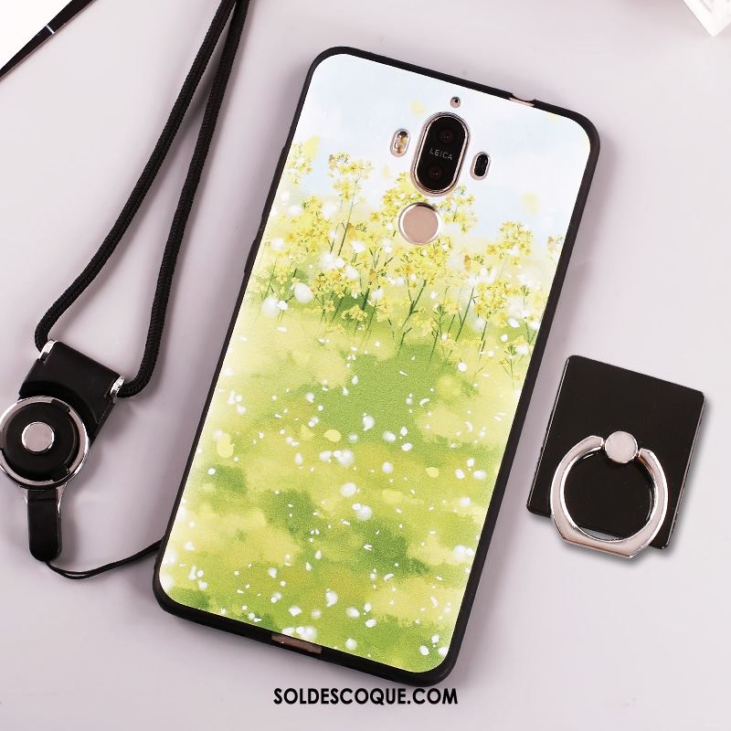 Coque Huawei Mate 9 Tendance Incassable Vert Étui Anneau En Vente