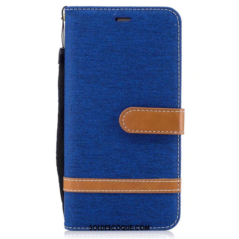 Coque Huawei Mate 9 Tendance Violet Téléphone Portable Étui En Cuir En Denim Pas Cher