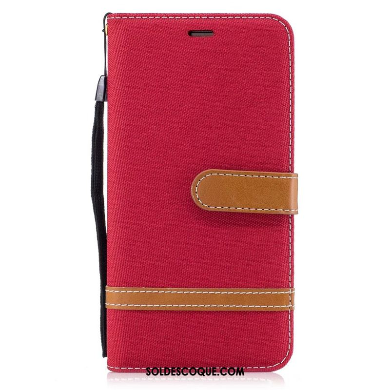 Coque Huawei Mate 9 Tendance Violet Téléphone Portable Étui En Cuir En Denim Pas Cher