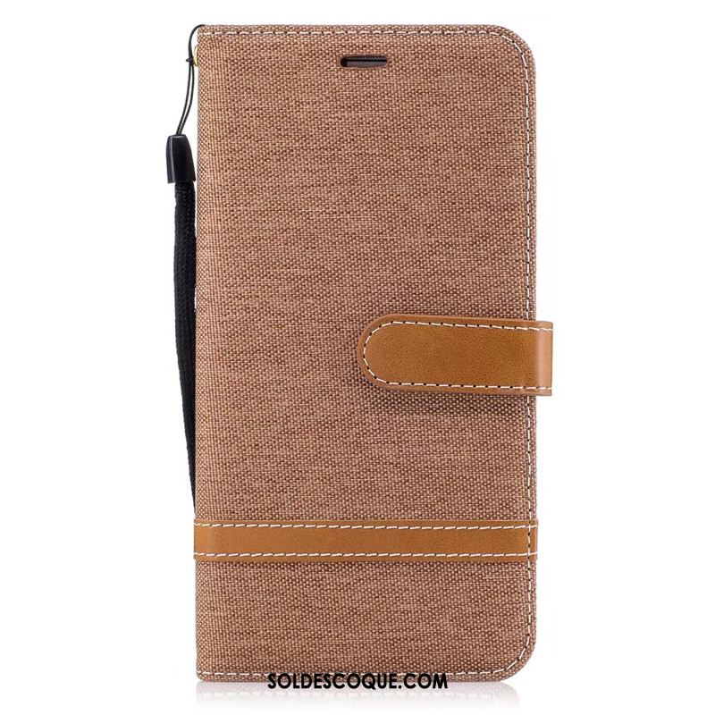 Coque Huawei Mate 9 Tendance Violet Téléphone Portable Étui En Cuir En Denim Pas Cher