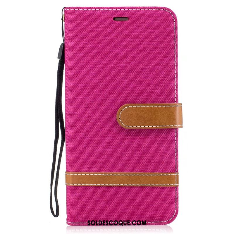 Coque Huawei Mate 9 Tendance Violet Téléphone Portable Étui En Cuir En Denim Pas Cher