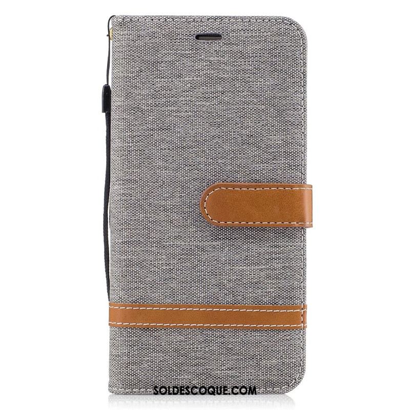 Coque Huawei Mate 9 Tendance Violet Téléphone Portable Étui En Cuir En Denim Pas Cher