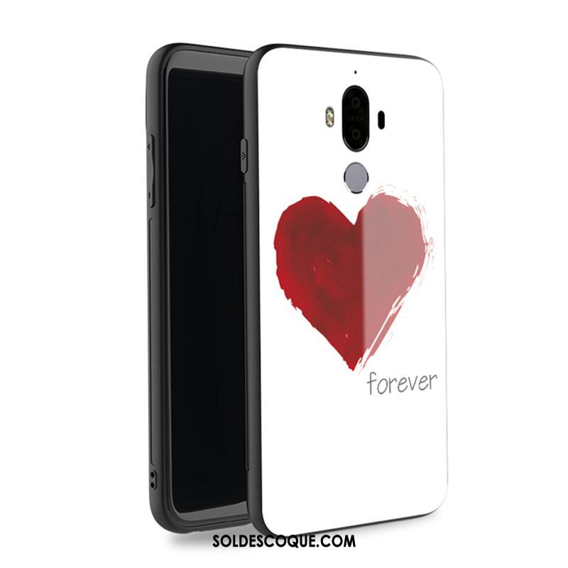 Coque Huawei Mate 9 Tout Compris Verre Téléphone Portable Blanc Refroidissement Soldes