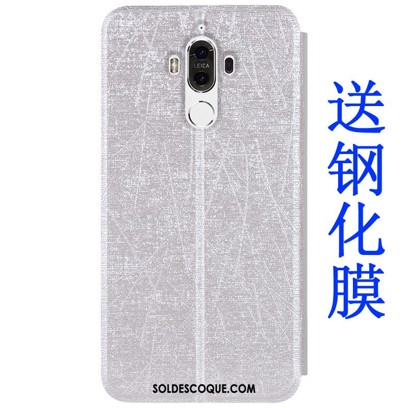 Coque Huawei Mate 9 Transparent Bleu Téléphone Portable Couleur Étui Pas Cher