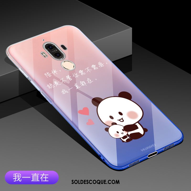 Coque Huawei Mate 9 Transparent Téléphone Portable Tendance Fluide Doux Rose Soldes