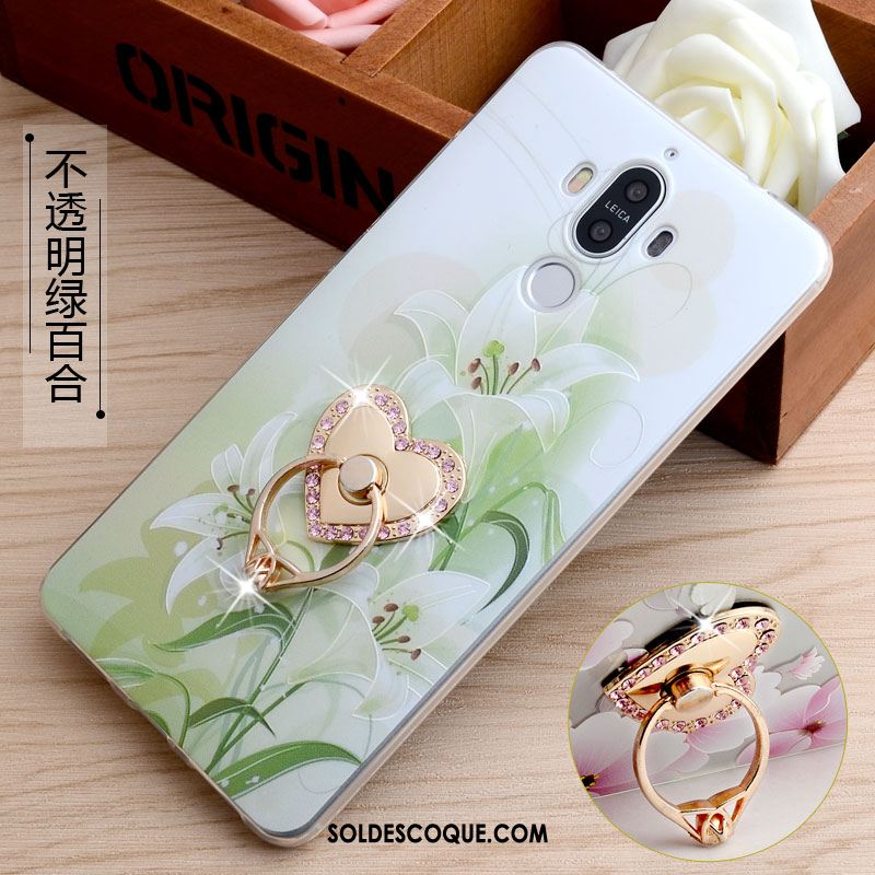 Coque Huawei Mate 9 Téléphone Portable Dessin Animé Gris Anneau Fluide Doux Pas Cher