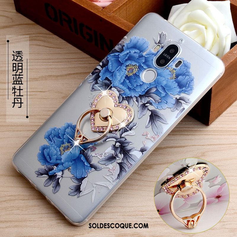 Coque Huawei Mate 9 Téléphone Portable Dessin Animé Gris Anneau Fluide Doux Pas Cher