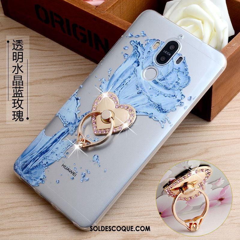 Coque Huawei Mate 9 Téléphone Portable Dessin Animé Gris Anneau Fluide Doux Pas Cher