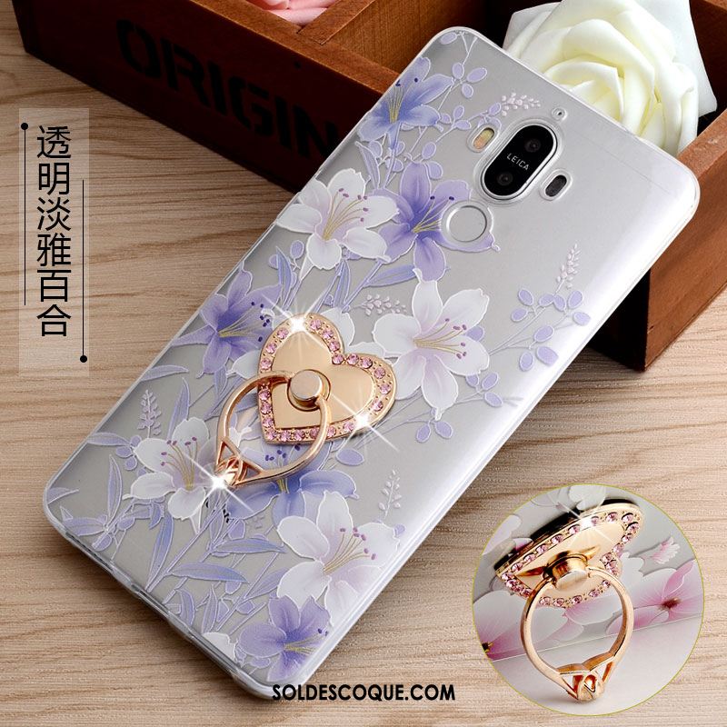 Coque Huawei Mate 9 Téléphone Portable Dessin Animé Gris Anneau Fluide Doux Pas Cher