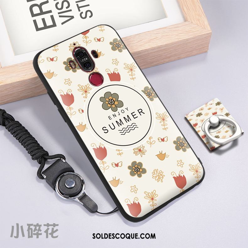 Coque Huawei Mate 9 Téléphone Portable Dessin Animé Étui Fluide Doux Jaune Pas Cher