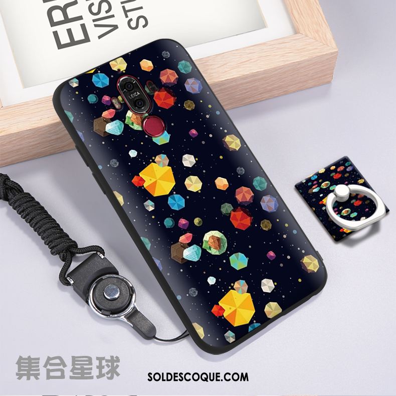 Coque Huawei Mate 9 Téléphone Portable Dessin Animé Étui Fluide Doux Jaune Pas Cher