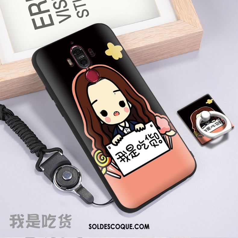 Coque Huawei Mate 9 Téléphone Portable Dessin Animé Étui Fluide Doux Jaune Pas Cher