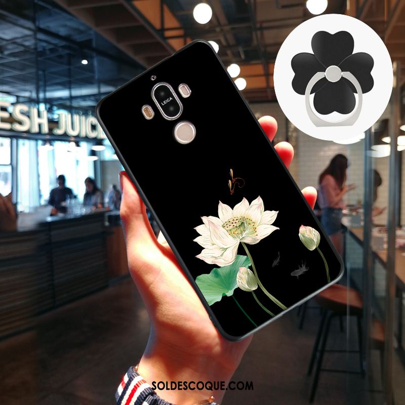 Coque Huawei Mate 9 Téléphone Portable Silicone Gris Incassable Fluide Doux Pas Cher
