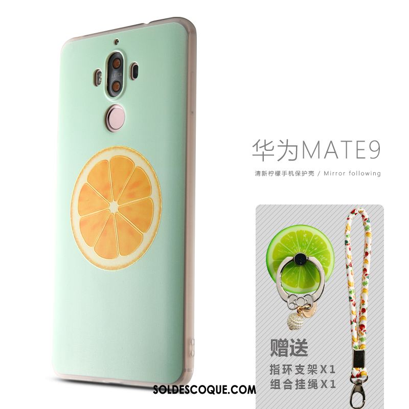 Coque Huawei Mate 9 Vert Protection Créatif Étui Incassable Pas Cher