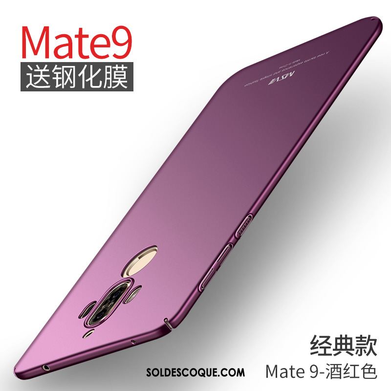Coque Huawei Mate 9 Étui Protection Délavé En Daim Support Téléphone Portable Pas Cher