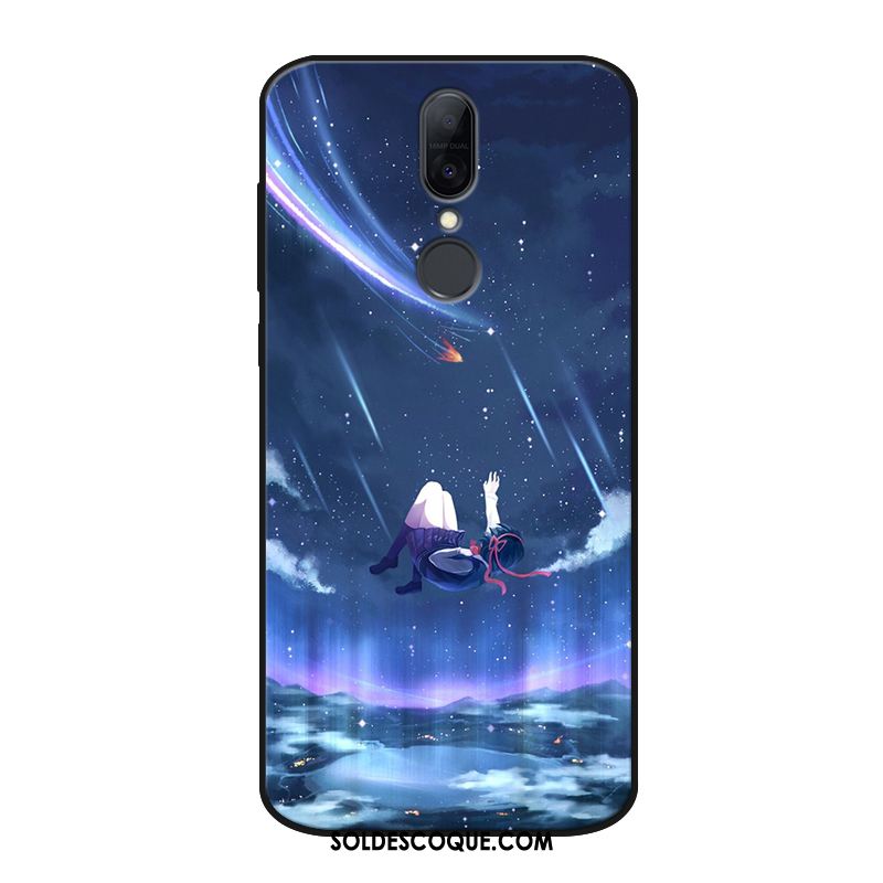 Coque Huawei Mate Rs Fluide Doux Téléphone Portable Délavé En Daim Bleu Personnalisé Pas Cher