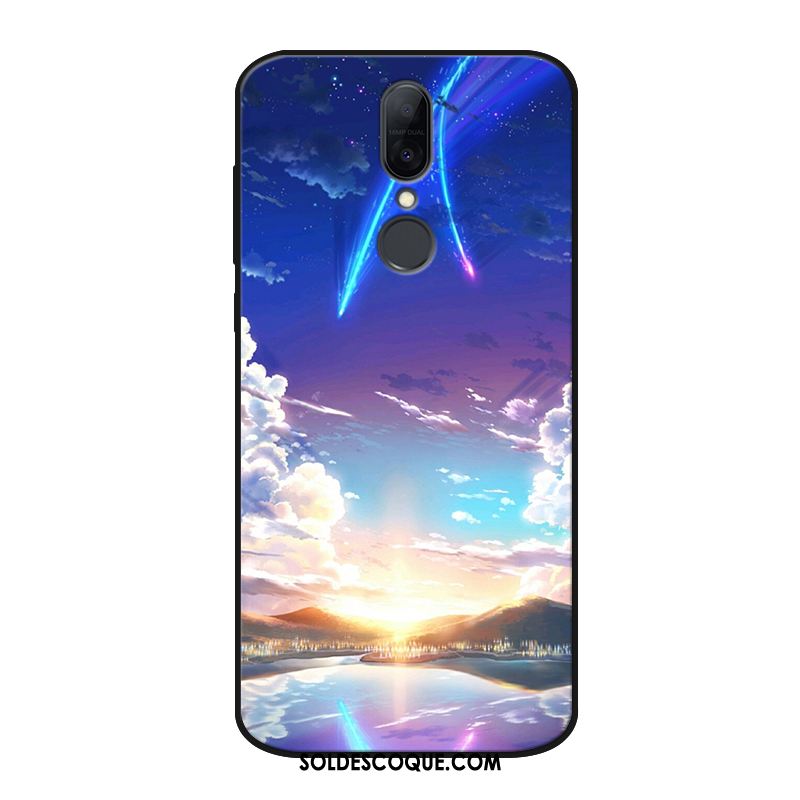 Coque Huawei Mate Rs Fluide Doux Téléphone Portable Délavé En Daim Bleu Personnalisé Pas Cher