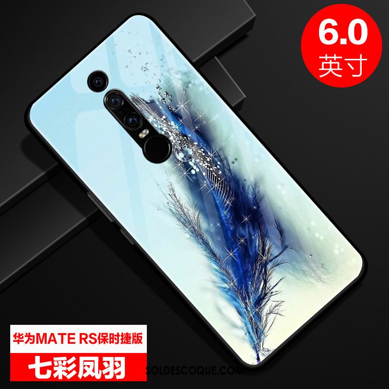 Coque Huawei Mate Rs Incassable Bleu Verre Protection Miroir France