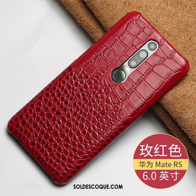 Coque Huawei Mate Rs Incassable Cuir Véritable Business Téléphone Portable Bleu France