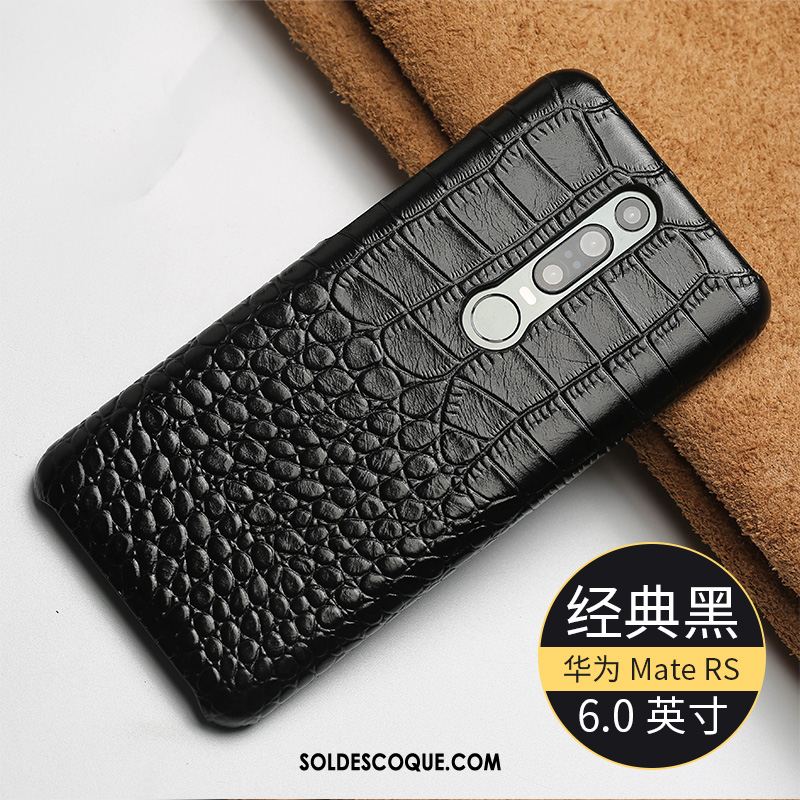 Coque Huawei Mate Rs Incassable Cuir Véritable Business Téléphone Portable Bleu France