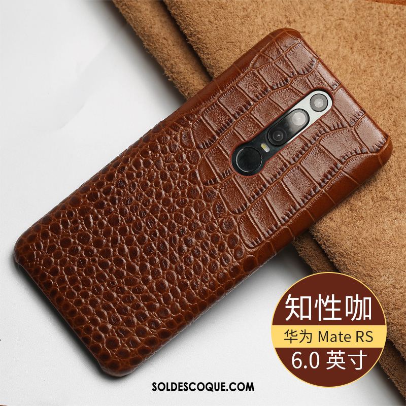 Coque Huawei Mate Rs Incassable Cuir Véritable Business Téléphone Portable Bleu France