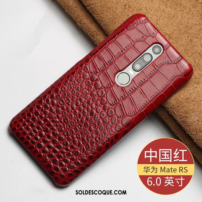 Coque Huawei Mate Rs Incassable Cuir Véritable Business Téléphone Portable Bleu France