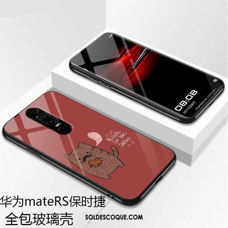Coque Huawei Mate Rs Noir Créatif Tout Compris Verre Protection Soldes