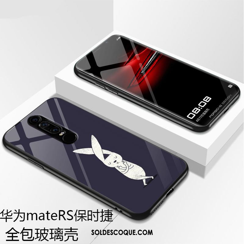 Coque Huawei Mate Rs Noir Créatif Tout Compris Verre Protection Soldes