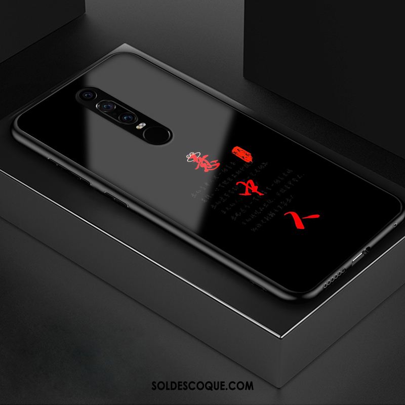 Coque Huawei Mate Rs Tendance Protection Téléphone Portable Noir Verre Pas Cher