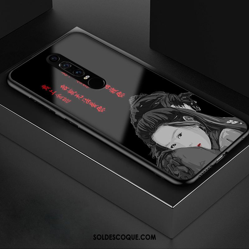 Coque Huawei Mate Rs Tendance Protection Téléphone Portable Noir Verre Pas Cher