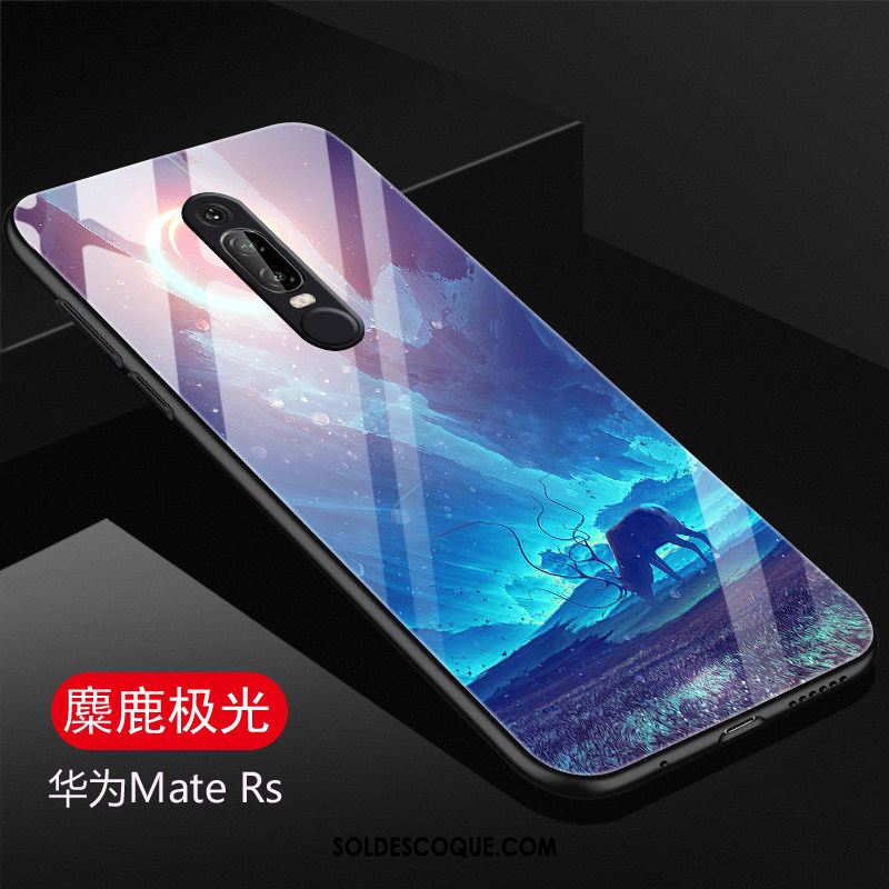 Coque Huawei Mate Rs Verre Étui Personnalité Violet Téléphone Portable France