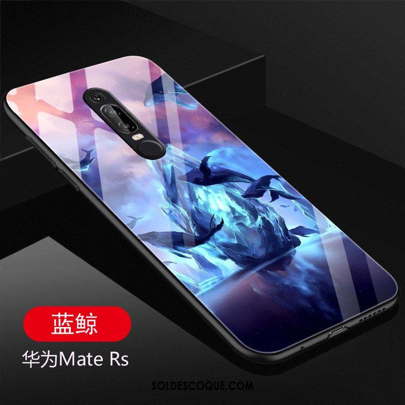 Coque Huawei Mate Rs Verre Étui Personnalité Violet Téléphone Portable France