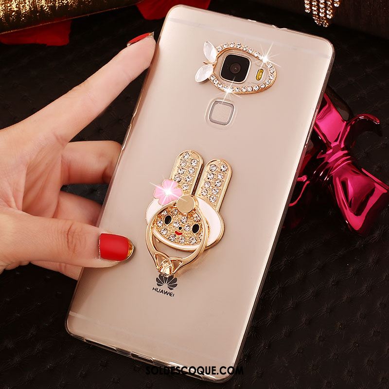 Coque Huawei Mate S Anneau Strass Étui Transparent Téléphone Portable Pas Cher