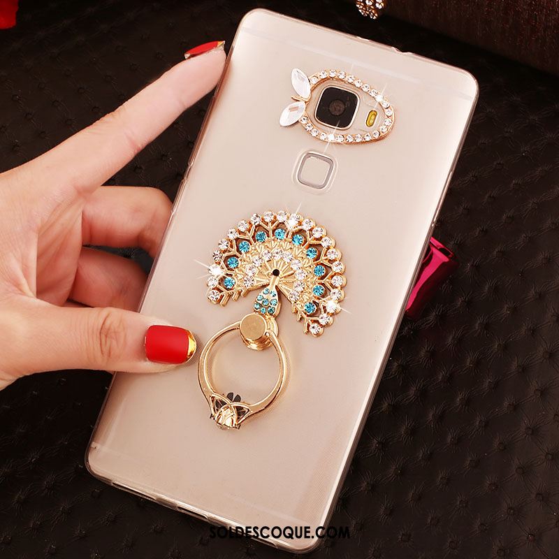 Coque Huawei Mate S Anneau Strass Étui Transparent Téléphone Portable Pas Cher