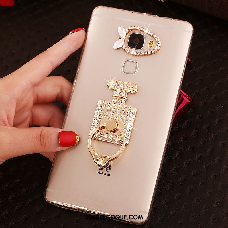 Coque Huawei Mate S Anneau Strass Étui Transparent Téléphone Portable Pas Cher