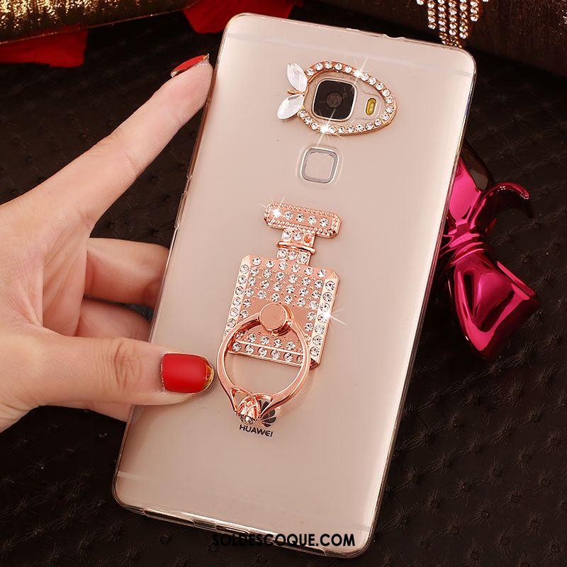 Coque Huawei Mate S Anneau Strass Étui Transparent Téléphone Portable Pas Cher