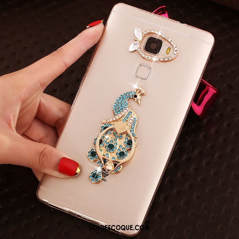 Coque Huawei Mate S Anneau Strass Étui Transparent Téléphone Portable Pas Cher