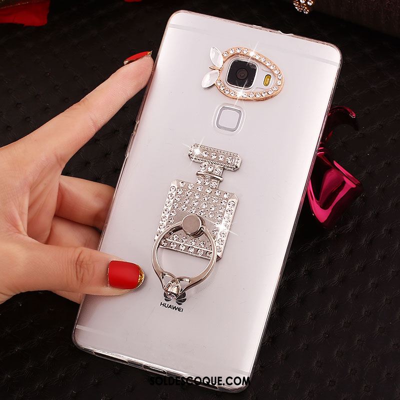 Coque Huawei Mate S Anneau Strass Étui Transparent Téléphone Portable Pas Cher