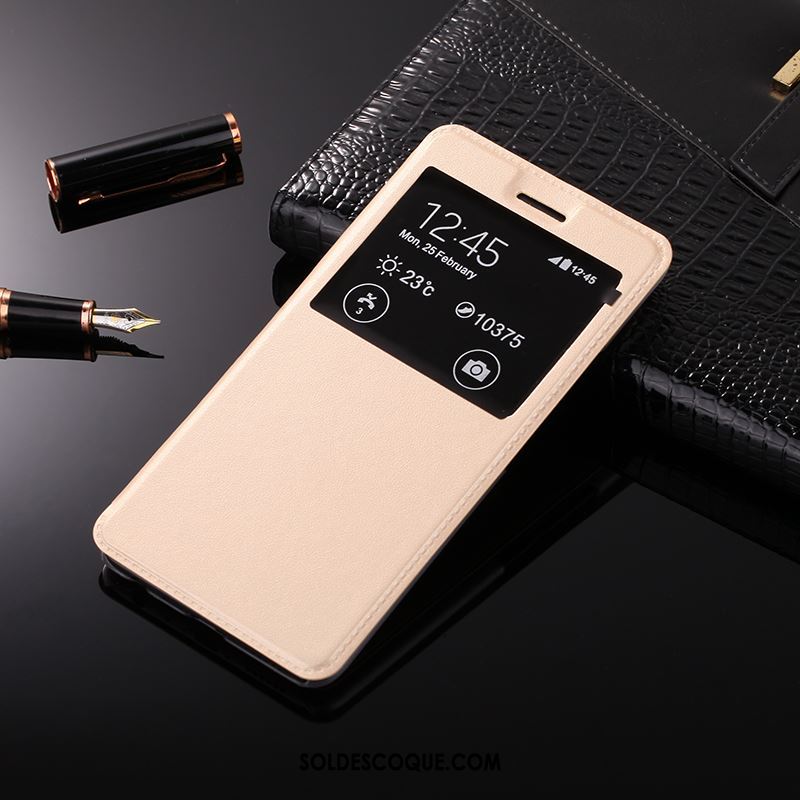 Coque Huawei Mate S Incassable Téléphone Portable Support Blanc Étui En Cuir Housse Pas Cher