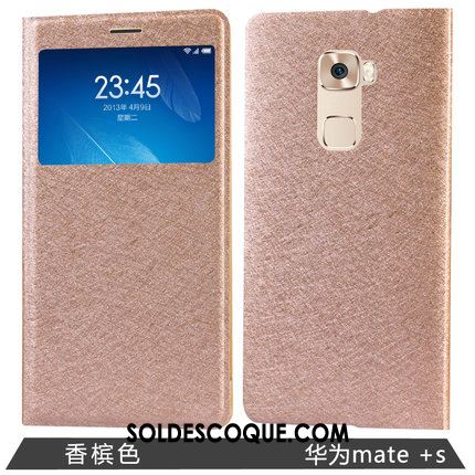 Coque Huawei Mate S Protection Dormance Téléphone Portable Étui Rose Pas Cher